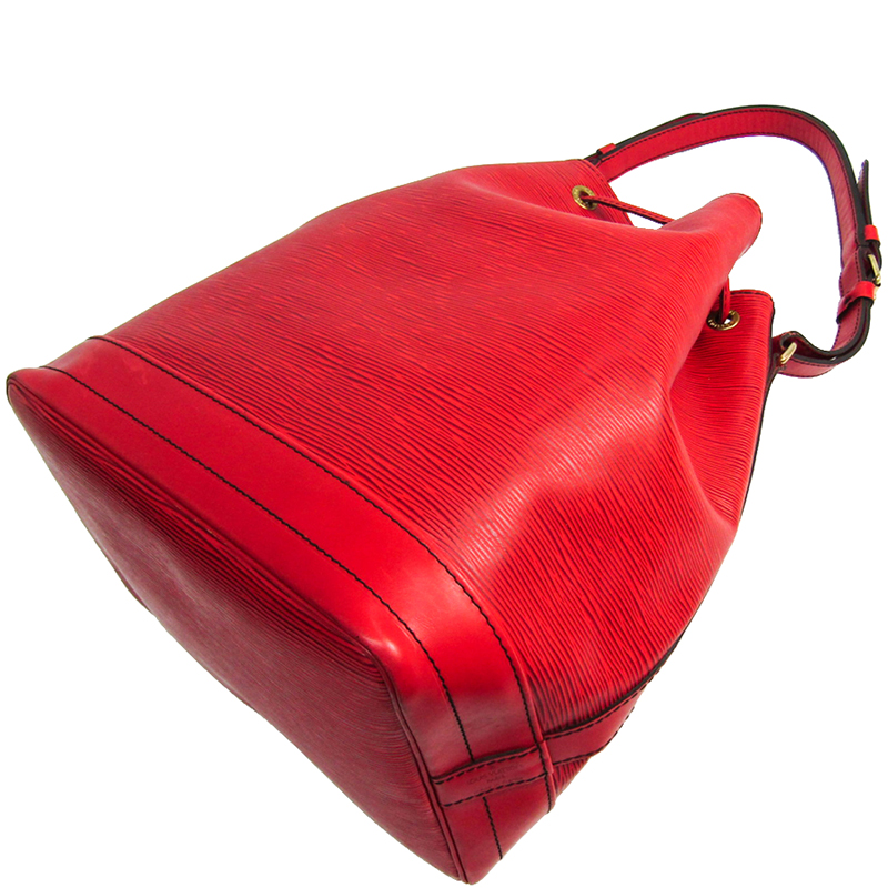 

Louis Vuitton Castilian Red Epi Leather Patit Noe Shoulder Bag