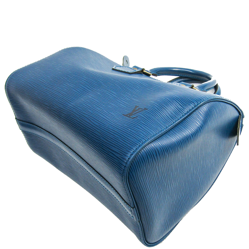 

Louis Vuitton Toledo Blue Epi Leather Speedy 25 Bag