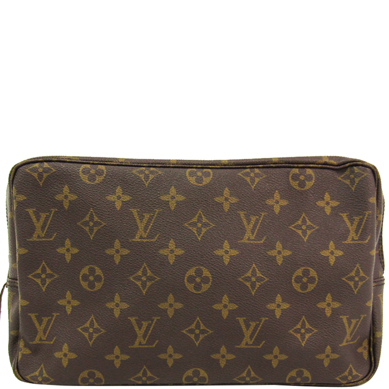 Pre Owned Louis Vuitton Monogram Canvas Trousse Toilette 28 Cosmetic Case