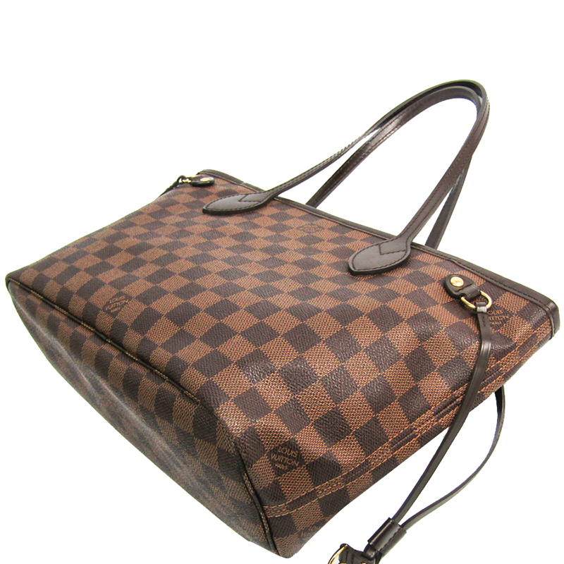 

Louis Vuitton Damier Ebene Canvas Neverfull PM Tote Bag, Brown