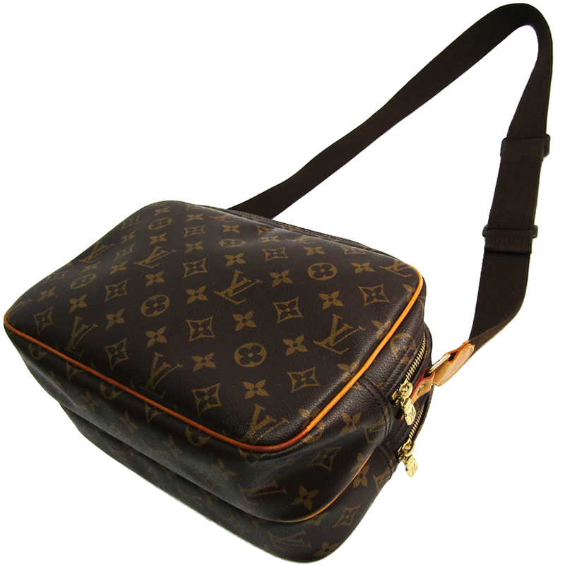 

Louis Vuitton Monogram Canvas Reporter PM Bag, Brown