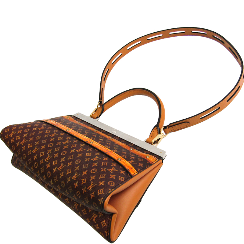 

Louis Vuitton Monogram Crown Frame PM Bag, Brown