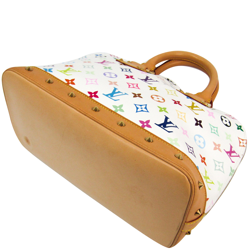 

Louis Vuitton White Multicolor Monogram Alma PM Bag