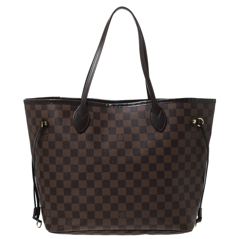 Pre Owned Louis Vuitton Damier Ebene Canvas Neverfull MM Bag