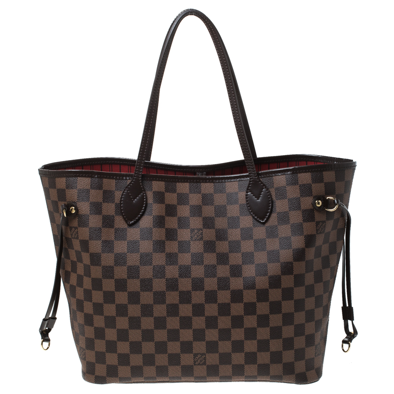 Pre Owned Louis Vuitton Damier Ebene Canvas Neverfull MM Bag