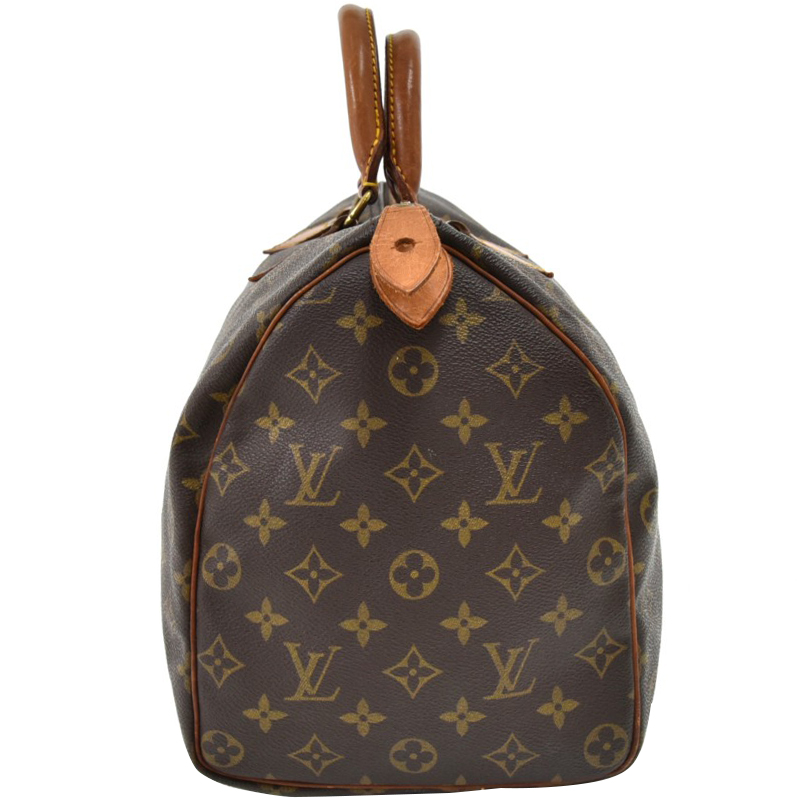 

Louis Vuitton Monogram Canvas Speedy 35 Bag, Brown