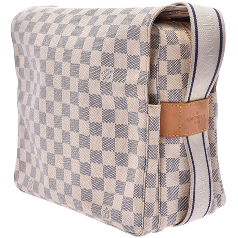 

Louis Vuitton Damier Azur Canvas Naviglio Messenger Bag, Blue