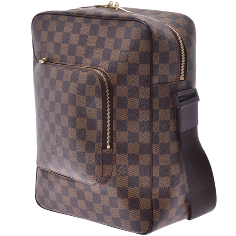 

Louis Vuitton Damier Ebene Canvas Olav MM Messenger Bag, Brown