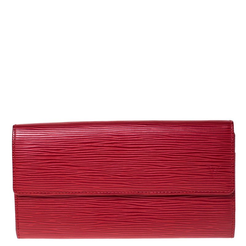 مملوكة مسبقًا Louis Vuitton Rogue Epi Leather Sarah Wallet