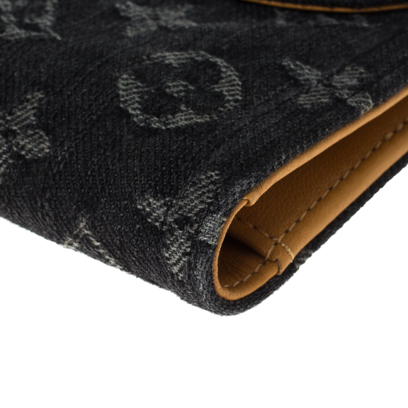 Louis Vuitton Black Monogram Denim Amelia QJACHWECKB003