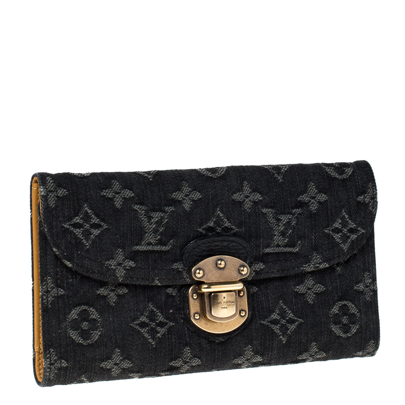 Louis Vuitton Black Monogram Denim Amelia QJACHWECKB003