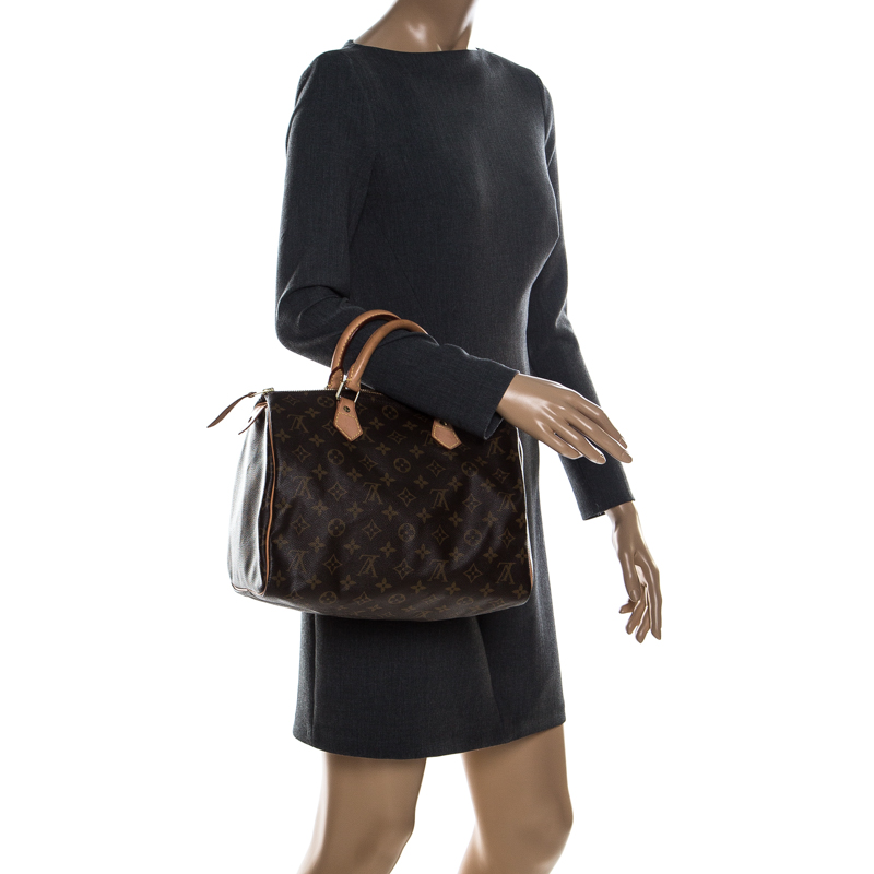 

Louis Vuitton Monogram Canvas Speedy 30 Bag, Brown
