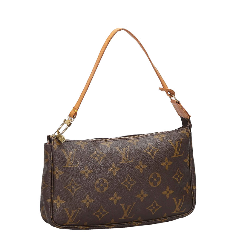 

Louis Vuitton Monogram Canvas Pochette Accessoires, Brown