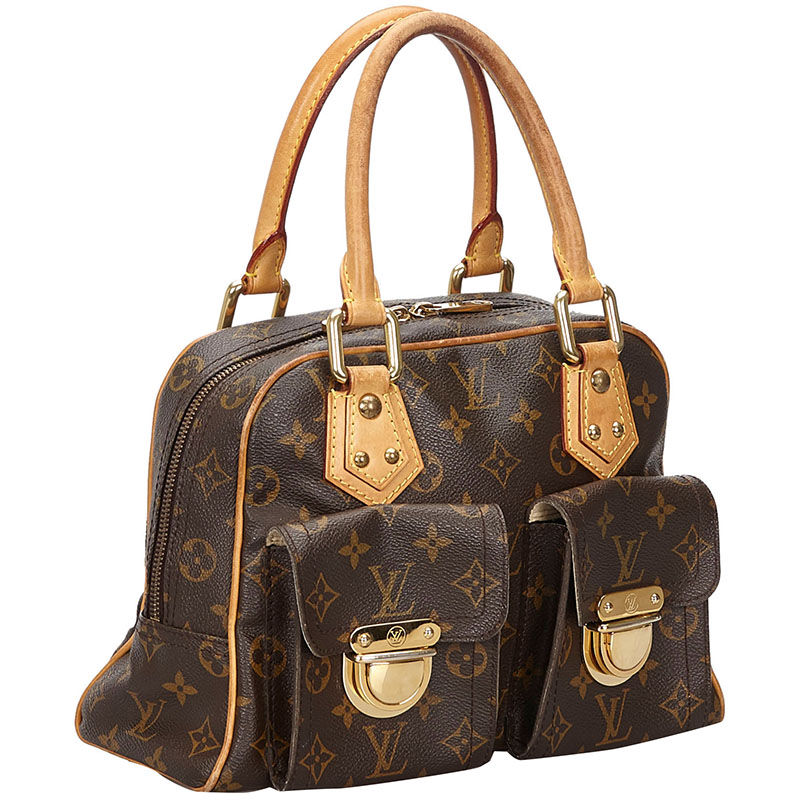 

Louis Vuitton Monogram Canvas Manhattan PM Bag, Brown