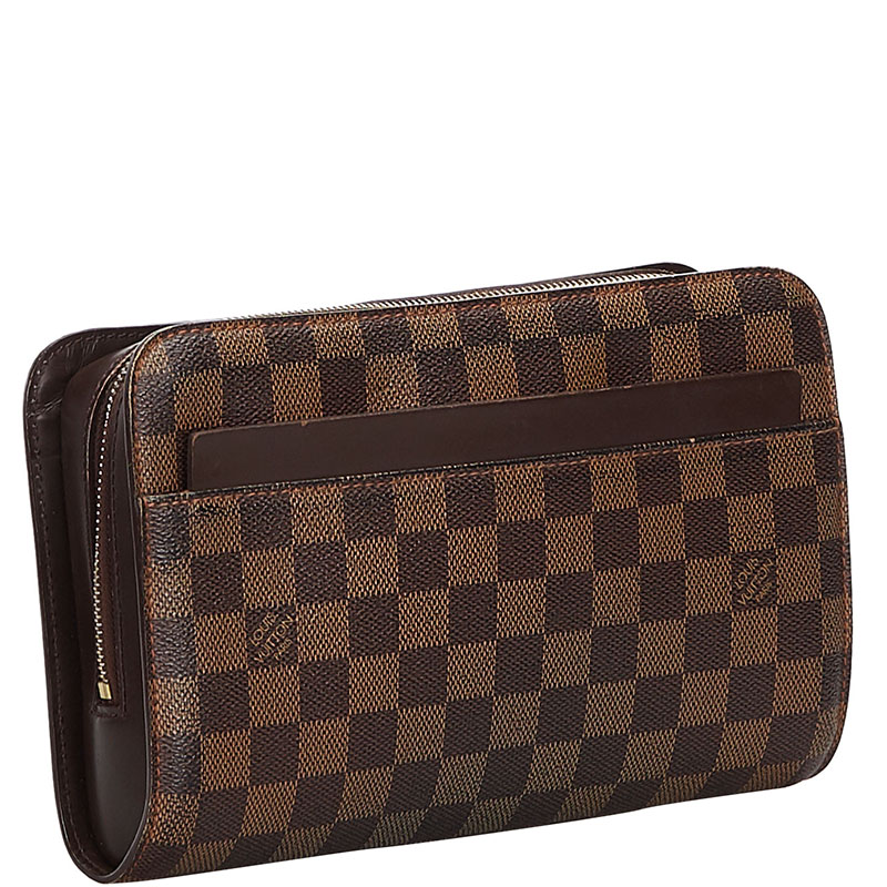 

Louis Vuitton Damier Ebene Pochette Saint Paul, Brown