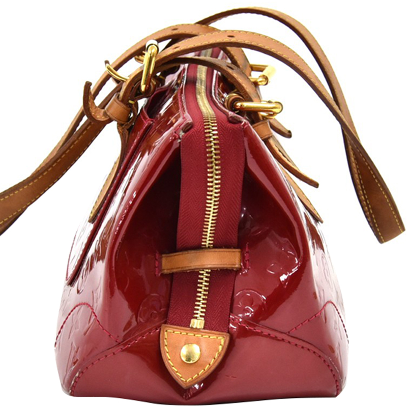 

Louis Vuitton Red Monogram Vernis Rosewood Avenue Bag