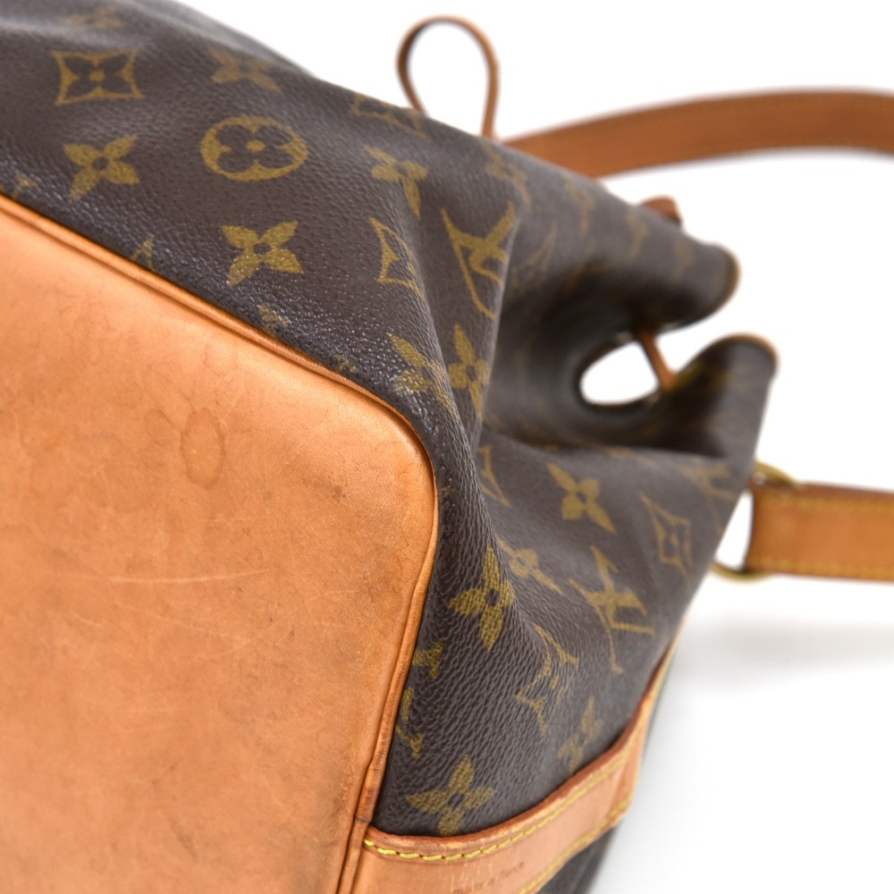 Louis Vuitton Petit Noé Shopping Bag in Brown Monogram Canvas and