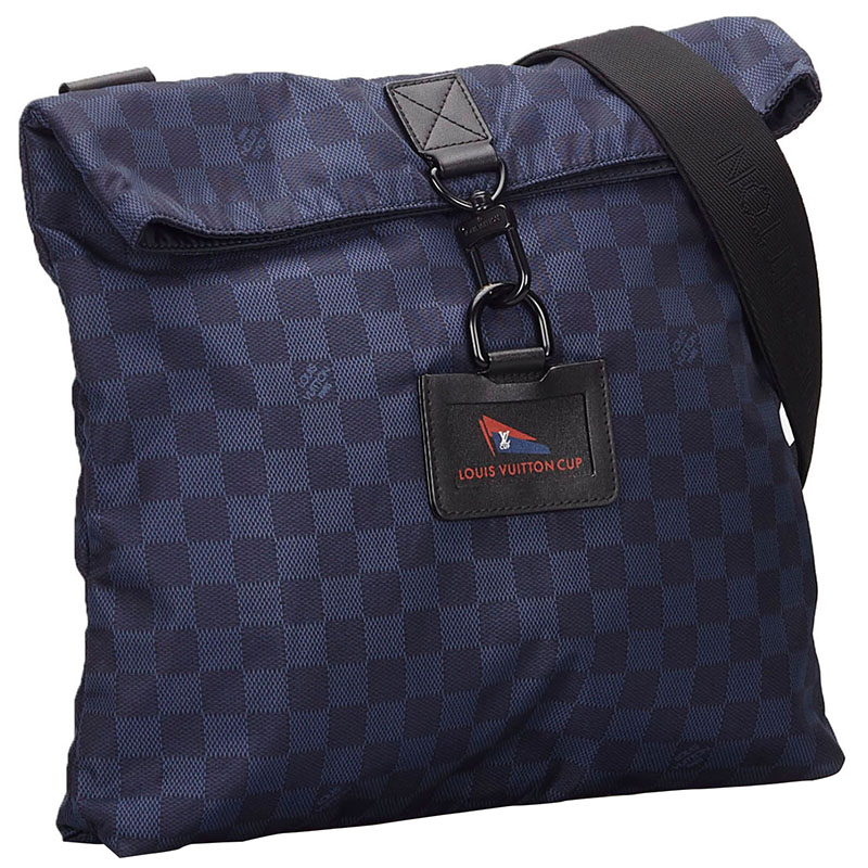 

Louis Vuitton Blue Damier Nylon LV Alize Crossbody Bag