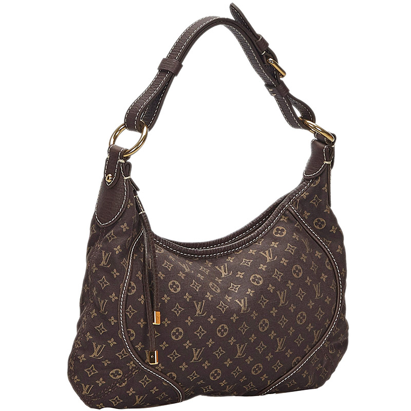 

Louis Vuitton Brown/Dark Brown Monogram Mini Lin Manon MM Bag