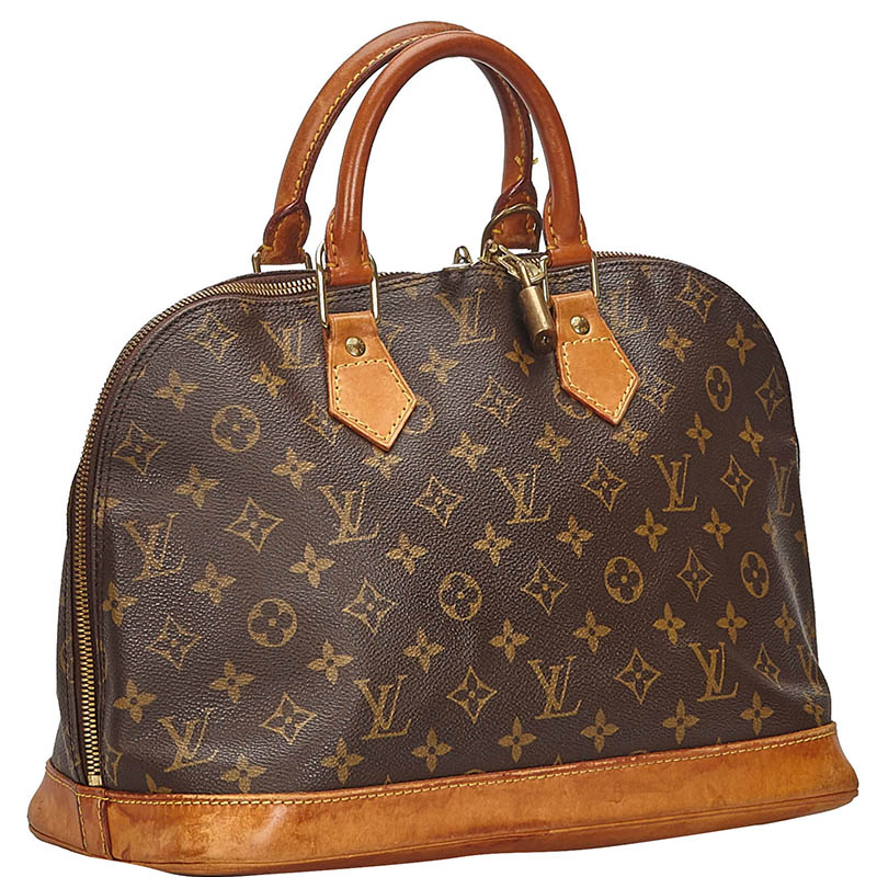 

Louis Vuitton Monogram Canvas Alma PM Bag, Brown