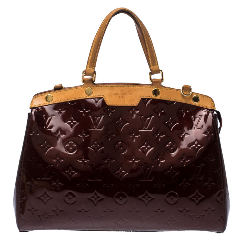 Louis Vuitton Amarante Monogram Vernis and Leather Brea MM Bag Louis Vuitton