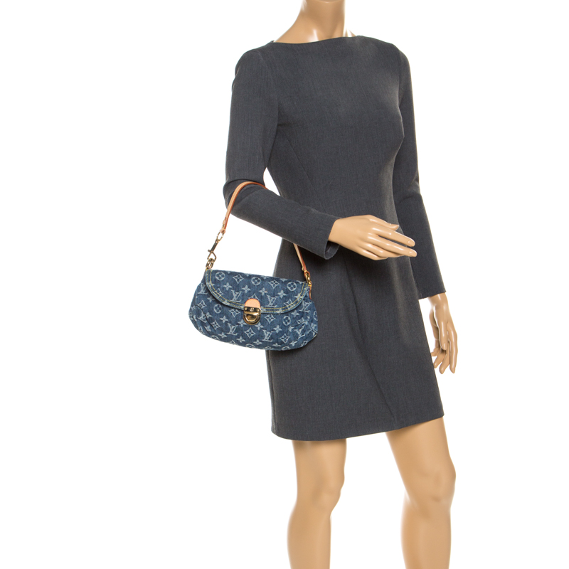 

Louis Vuitton Blue Monogram Denim Mini Pleaty Bag