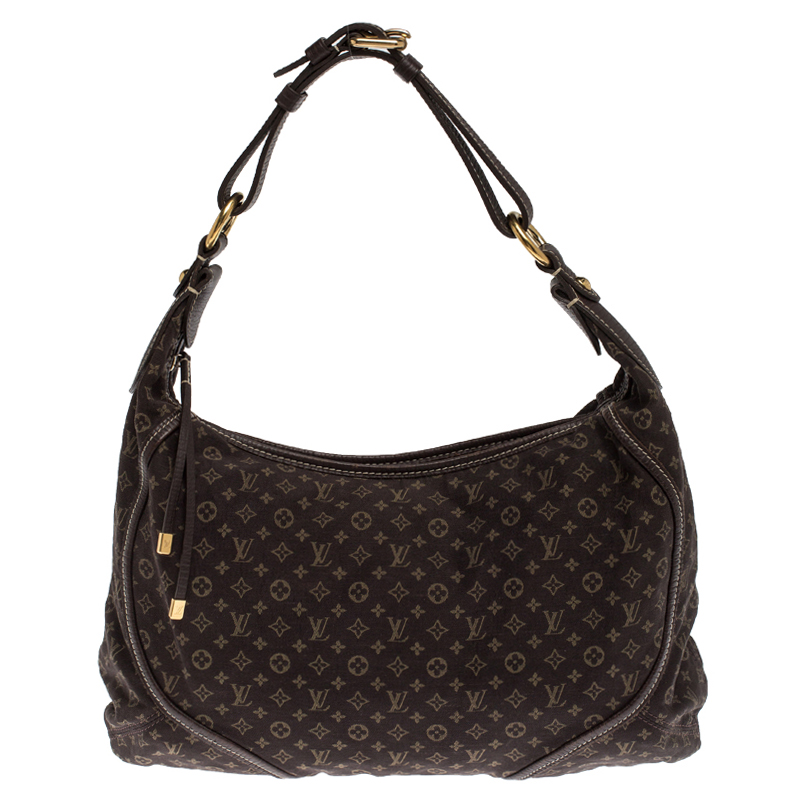 Pre Owned Louis Vuitton Fusain Monogram Mini Lin Manon MM Bag