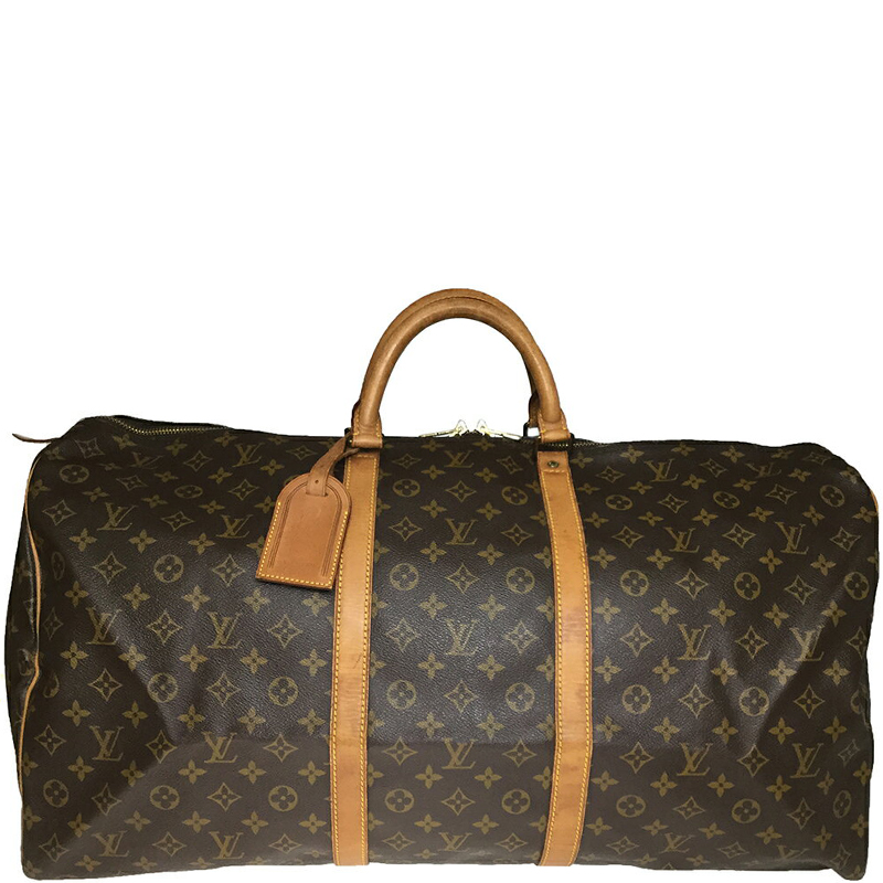 Pre Owned Louis Vuitton Monogram Canvas Keepall 50 Bag