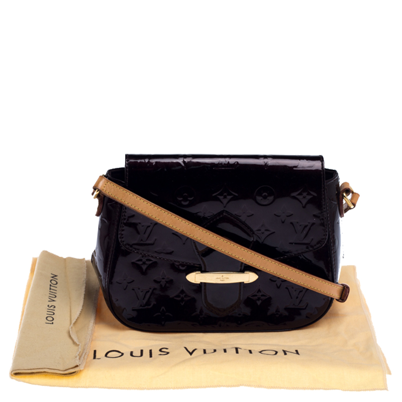 Louis Vuitton Monogram Vernis Bellflower PM - Burgundy Crossbody