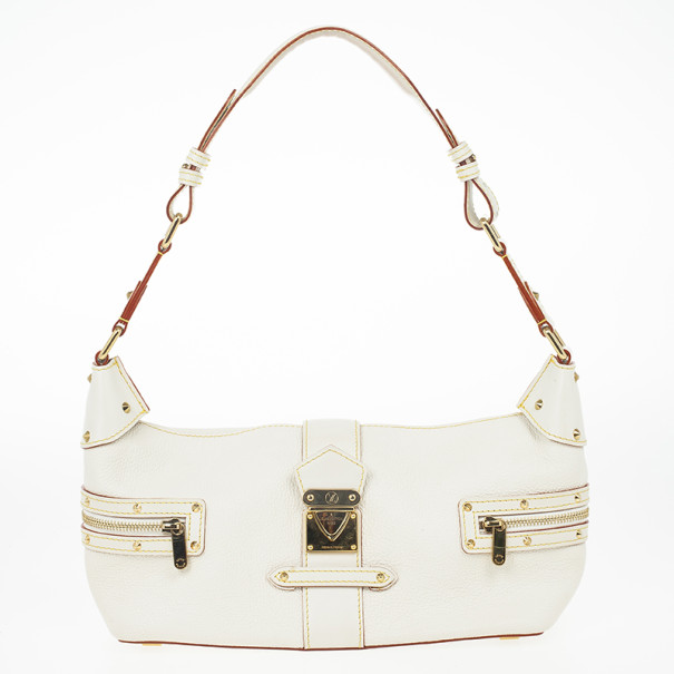 Louis Vuitton Suhali L'impetueux Shoulder Bag Handbag cream