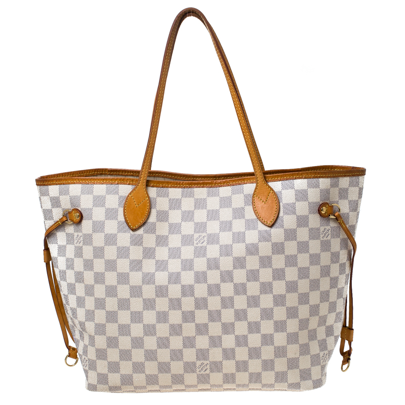 Louis Vuitton Damier Azur Canvas Neverfull MM Bag