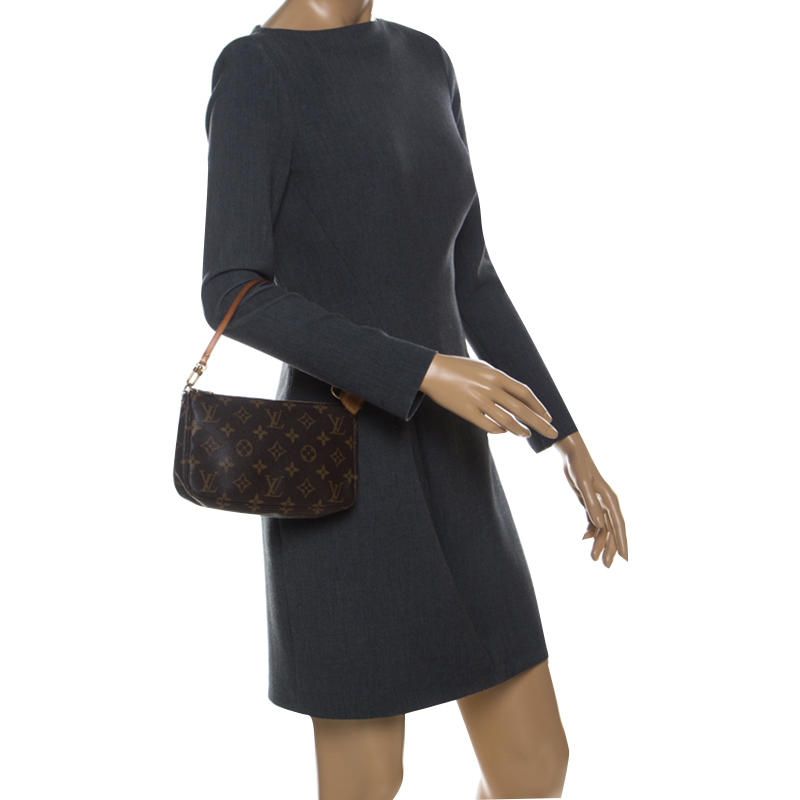 

Louis Vuitton Monogram Canvas Pochette Accessories, Brown