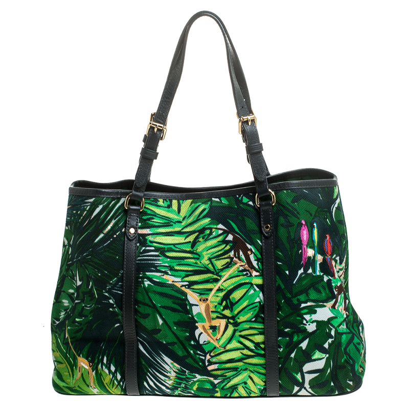 Louis Vuitton Green Limited Edition Canvas Escale Ailleurs Cabas PM Bag ...