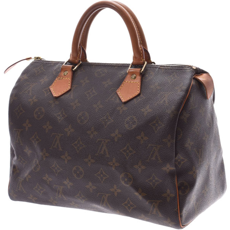 

Louis Vuitton Monogram Canvas Speedy 30 Bag, Brown
