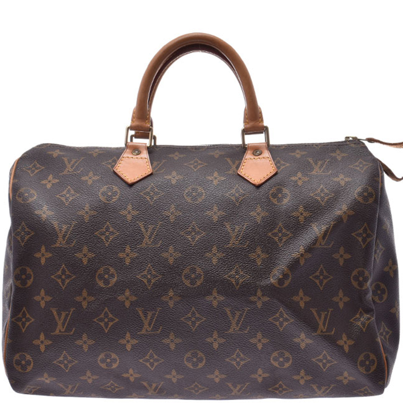 Pre Owned Louis Vuitton Monogram Canvas Speedy 35 Bag