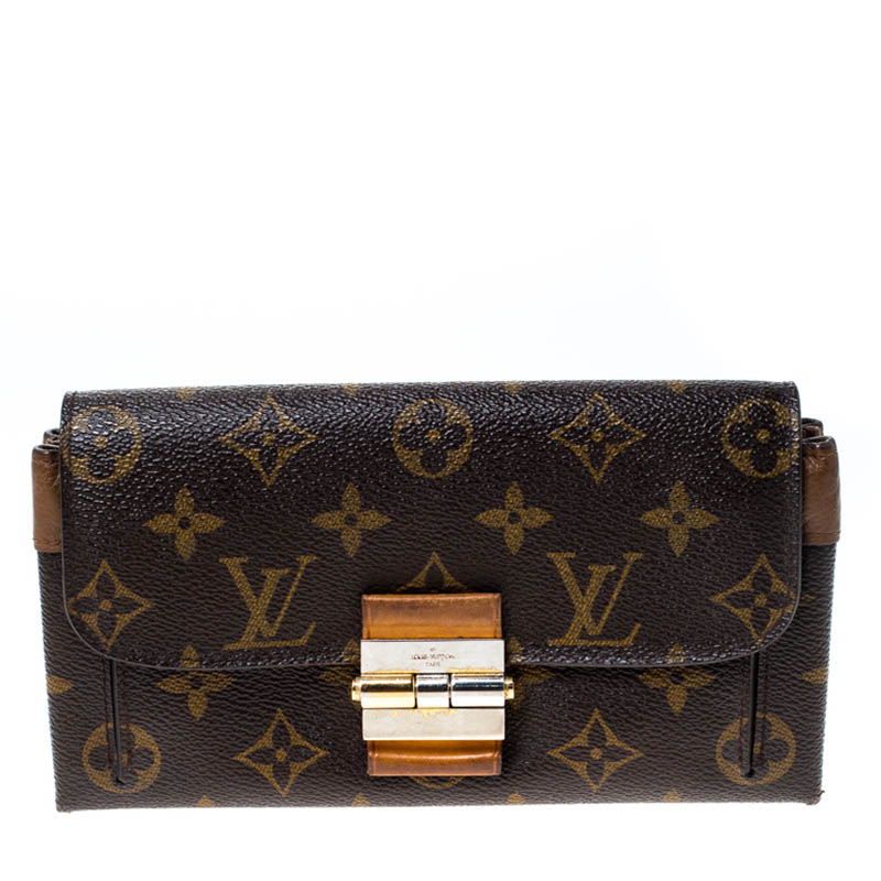 Louis Vuitton Havane Monogram Canvas Elysee Continental Wallet