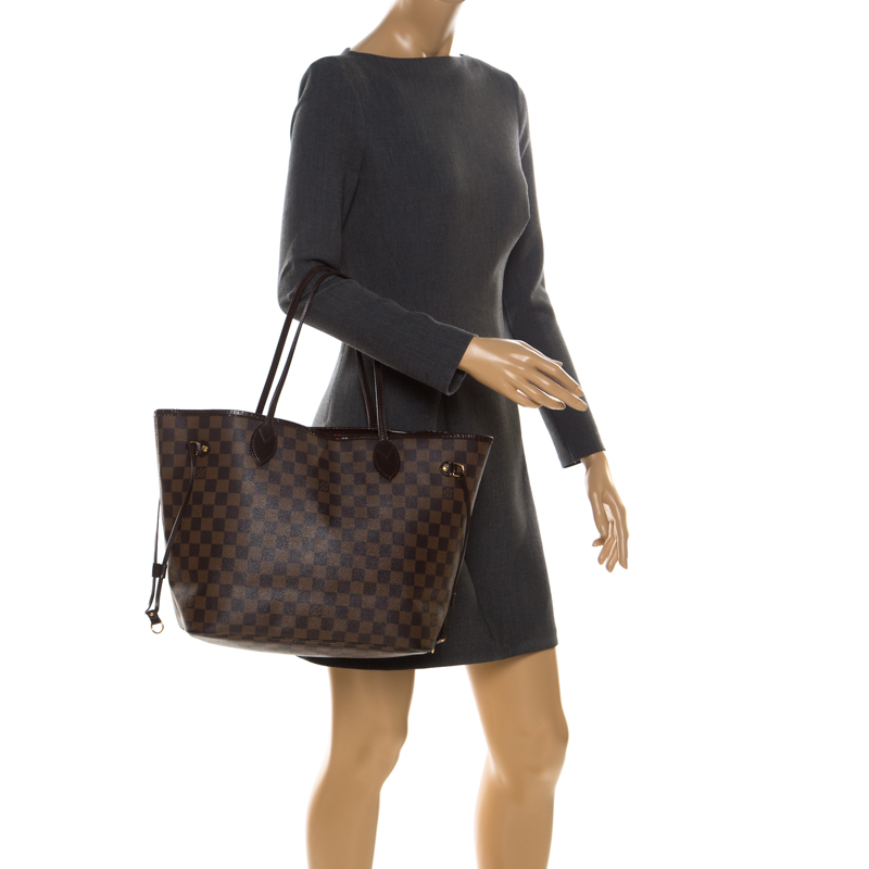 

Louis Vuitton Damier Ebene Canvas Neverfull MM Bag, Brown