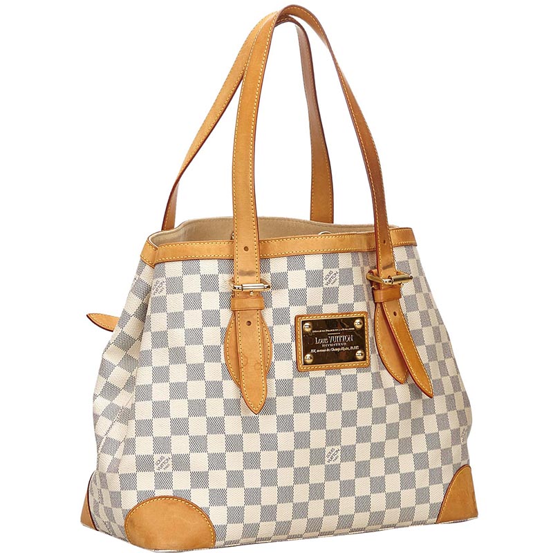 

Louis Vuitton Damier Azur Canvas Hampstead MM, Blue