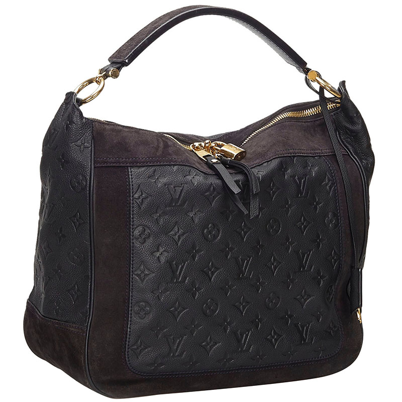

Louis Vuitton Navy Blue Monogram Empreinte Leather Audacieuse MM Bag