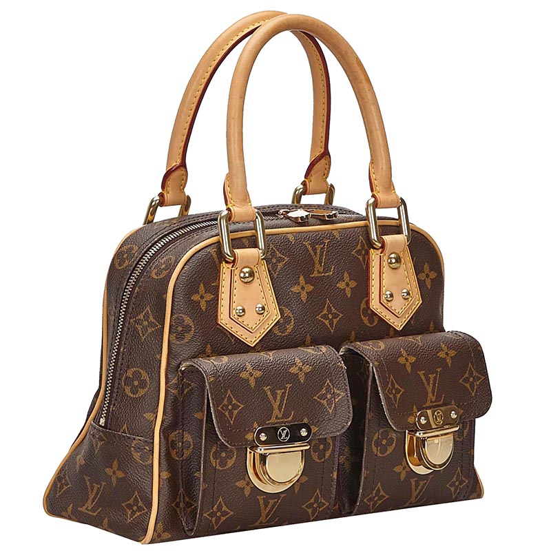 

Louis Vuitton Monogram Canvas Manhattan PM Bag, Brown