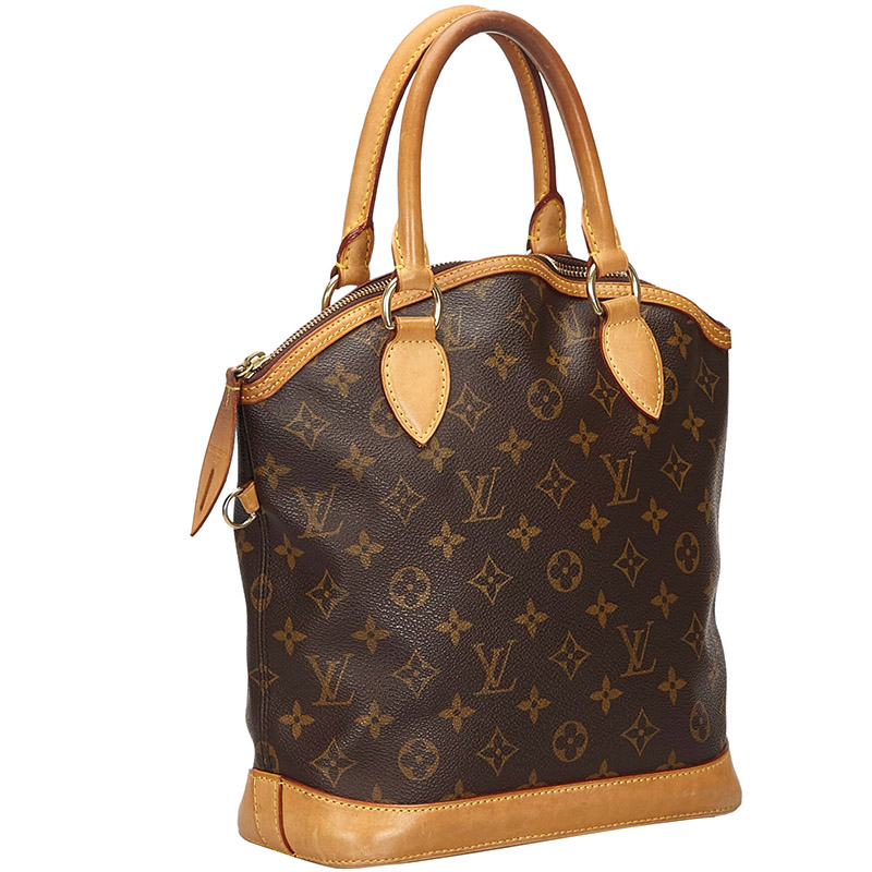 

Louis Vuitton Monogram Lockit Vertical Bag, Brown