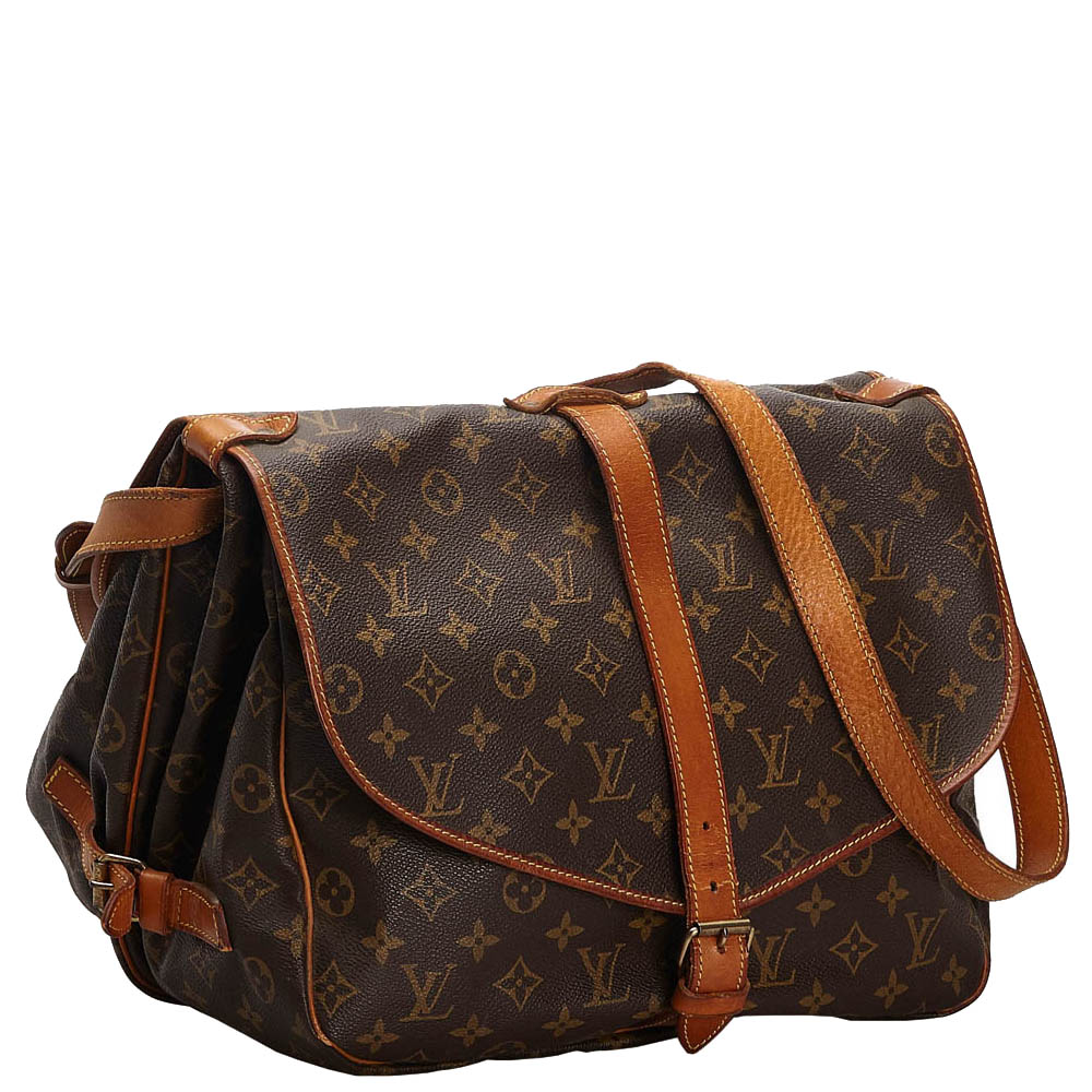 

Louis Vuitton Monogram Canvas Saumur 35 Bag, Brown