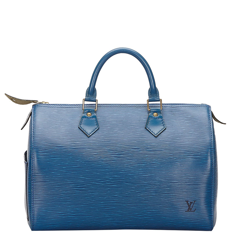 Louis Vuitton Blue Epi Leather Speedy 30 Bag Louis Vuitton | TLC