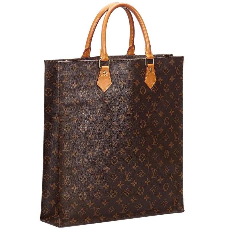 

Louis Vuitton Monogram Canvas Sac Plat Tote, Brown