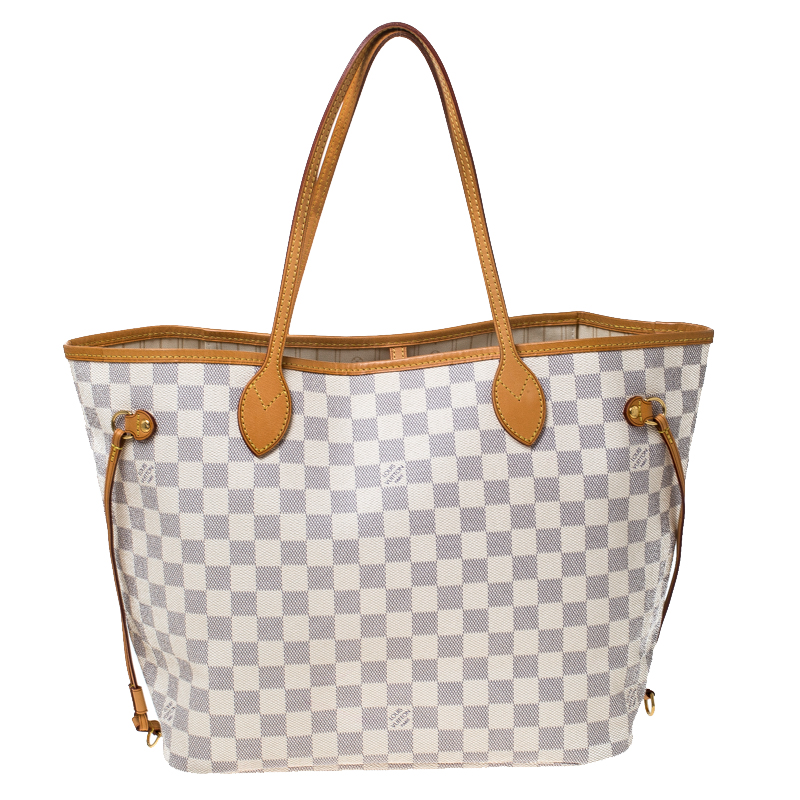 Louis Vuitton Damier Azur Canvas Neverfull MM Bag