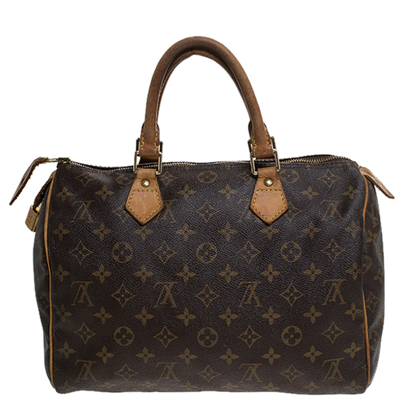Pre Owned Louis Vuitton Monogram Canvas Speedy 30 Bag