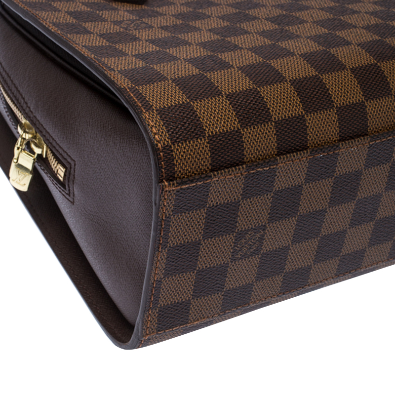 Louis Vuitton Damier Ebene Triana N51155 Brown Cloth ref.977774