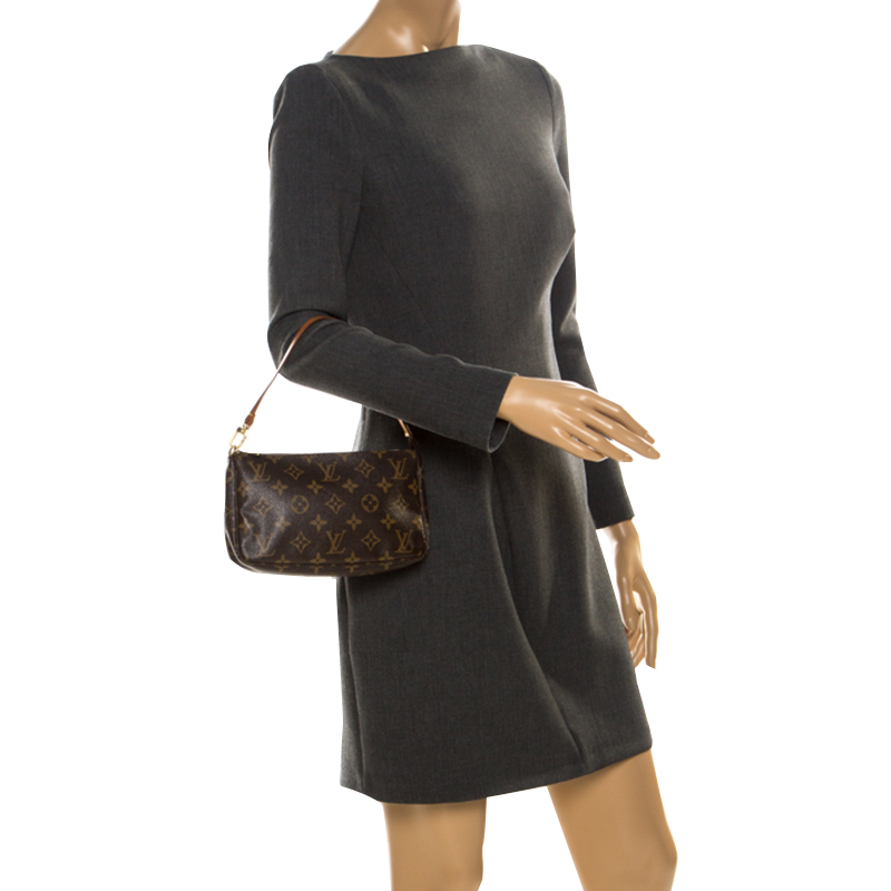 

Louis Vuitton Monogram Canvas Pochette Accessories, Brown