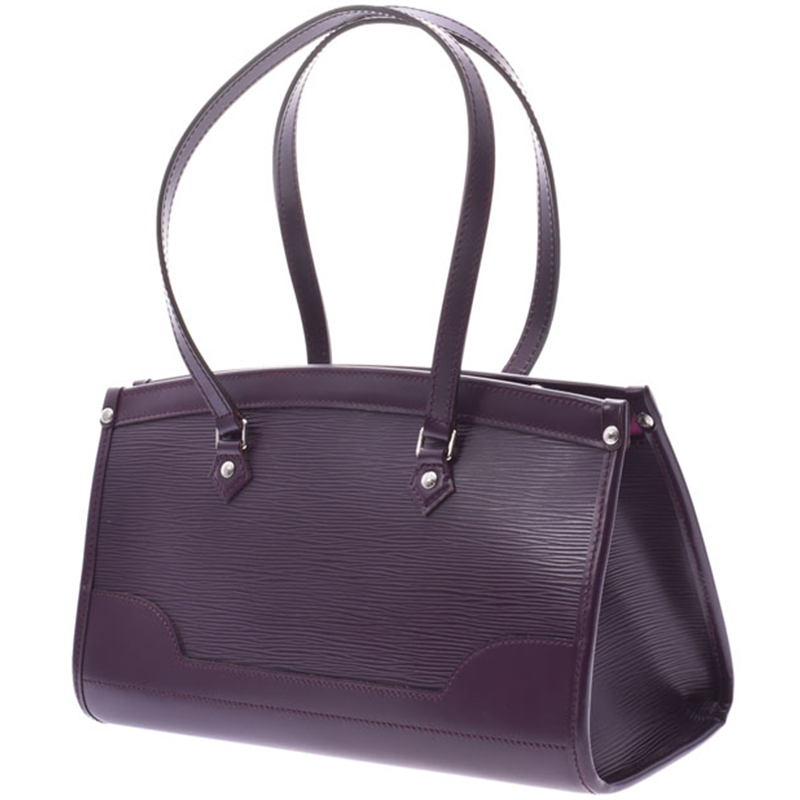 

Louis Vuitton Cassis Epi Leather Madeleine PM Bag, Purple