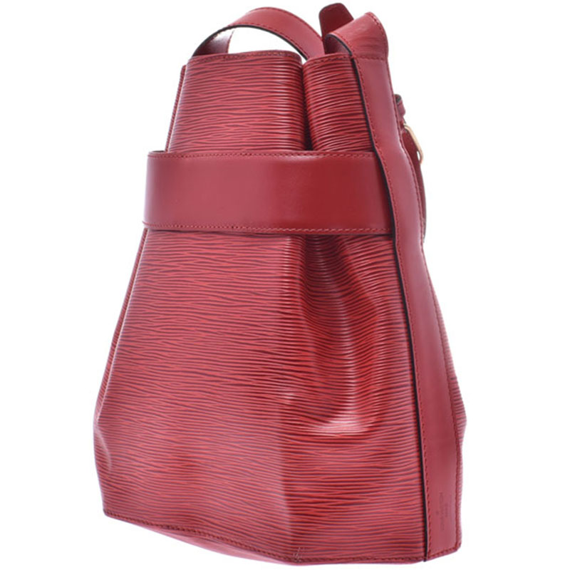 

Louis Vuitton Red Epi Leather Sac d'Epaule Bag